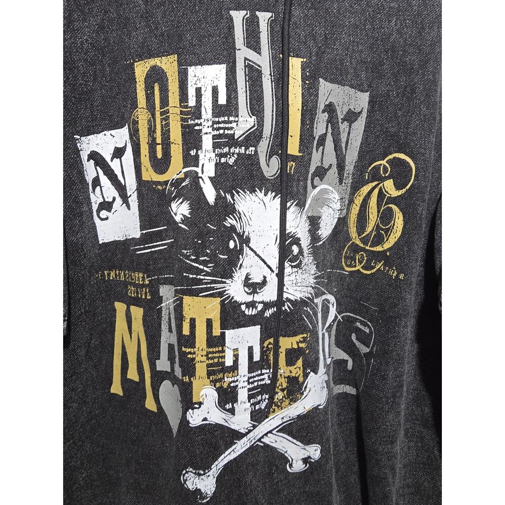 Hot Topic women's Nothing Matters Flannel Twofer Hoodie Dress - Picture 5 of 8